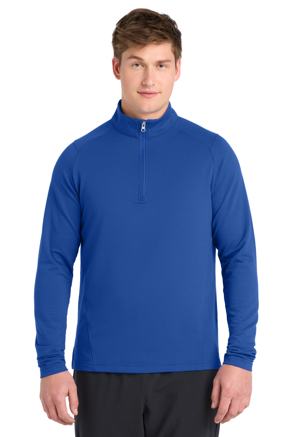 Custom logo Sport-Tek® Sport-Wick® Flex Fleece 1/4-Zip. ST561 in True Royal