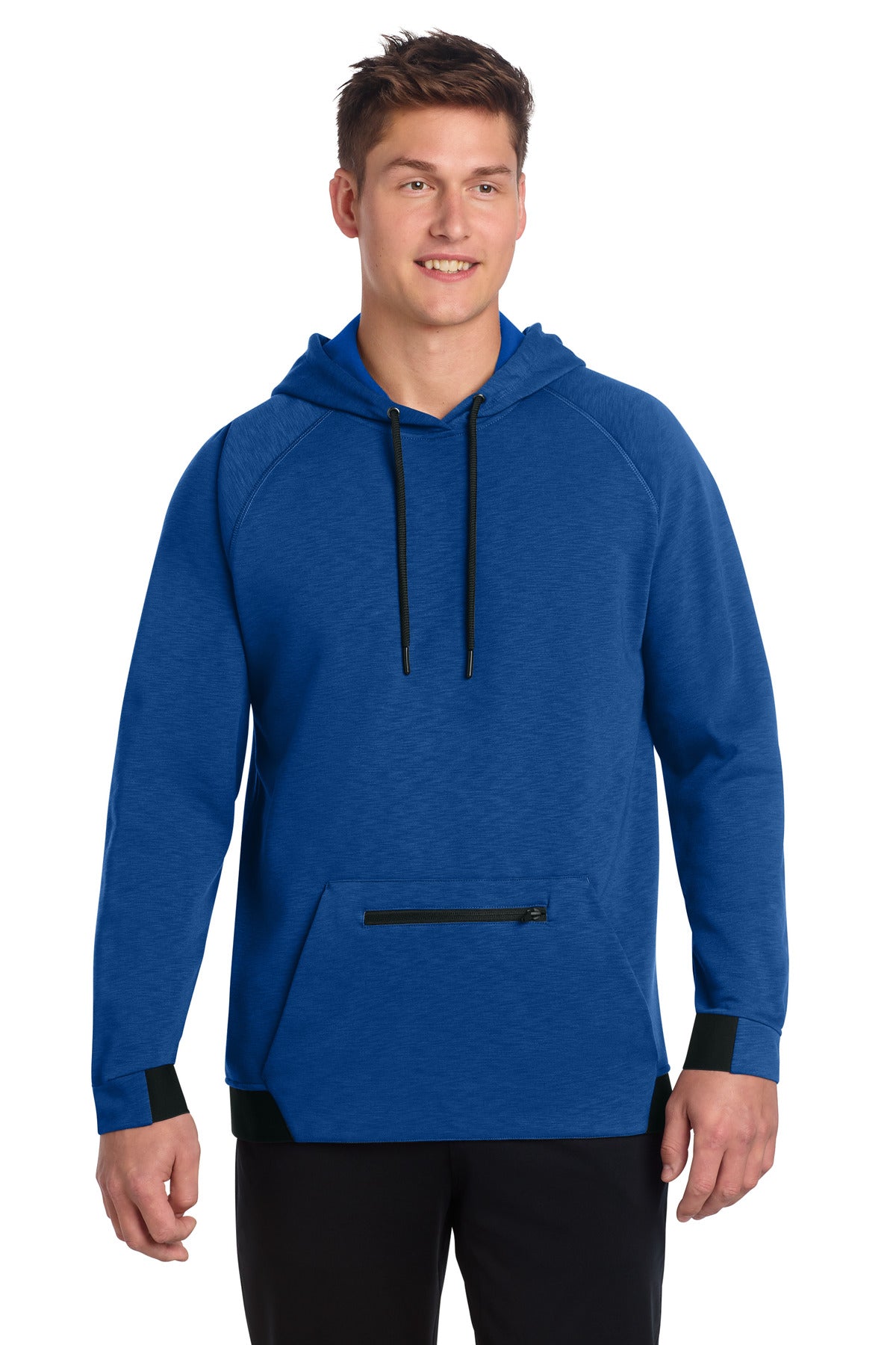 Custom logo Sport-Tek® PosiCharge® Strive Hooded Pullover ST571 in True Royal