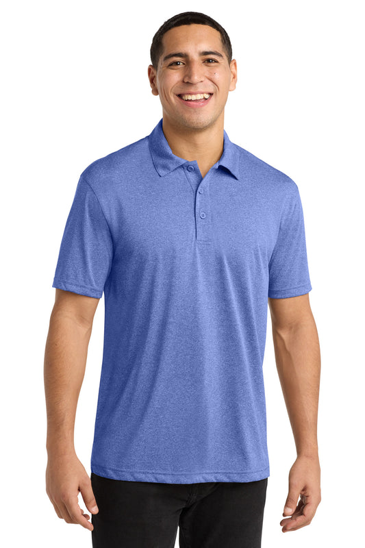 Custom logo Sport-Tek® Heather Contender™ Polo. ST660 in True Royal Heather
