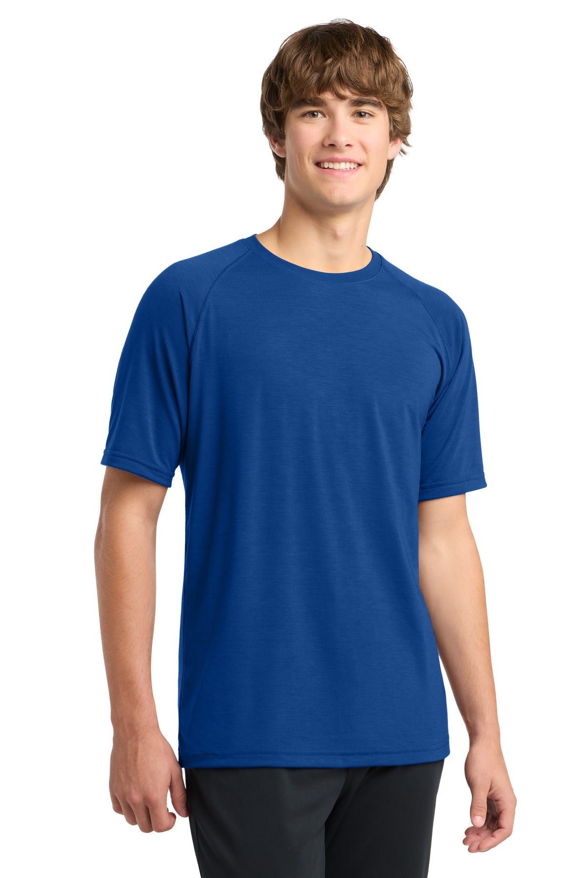 Custom logo Sport-Tek® Ultimate Performance Crew. ST700 in True Royal