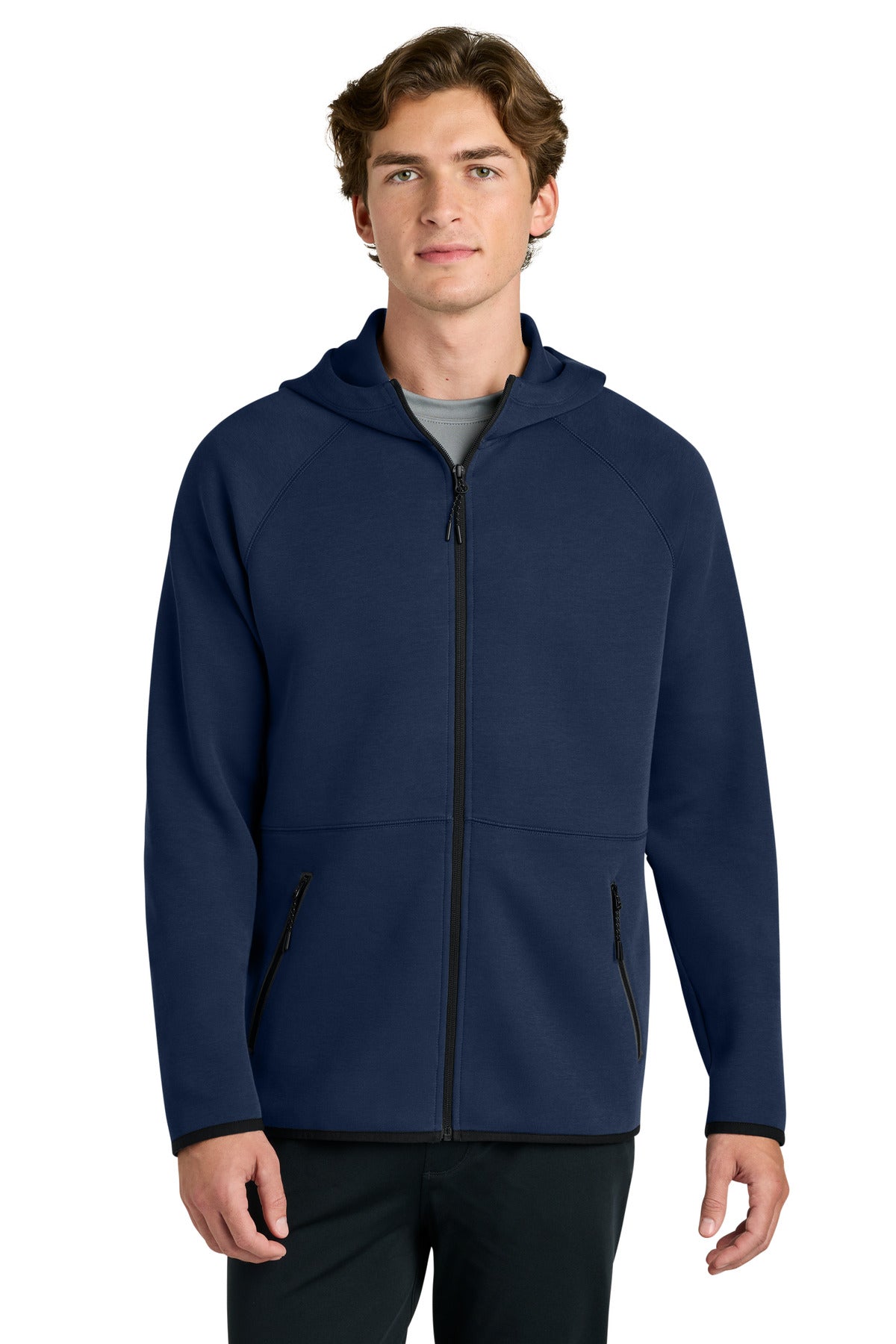 Custom logo Sport-Tek®Phenom Full-Zip Hoodie ST840 in True Navy