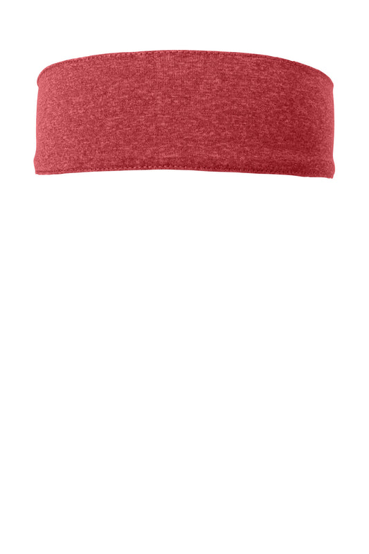 Custom logo Sport-Tek ® Contender ™ Headband. STA46 in Scarlet Heather