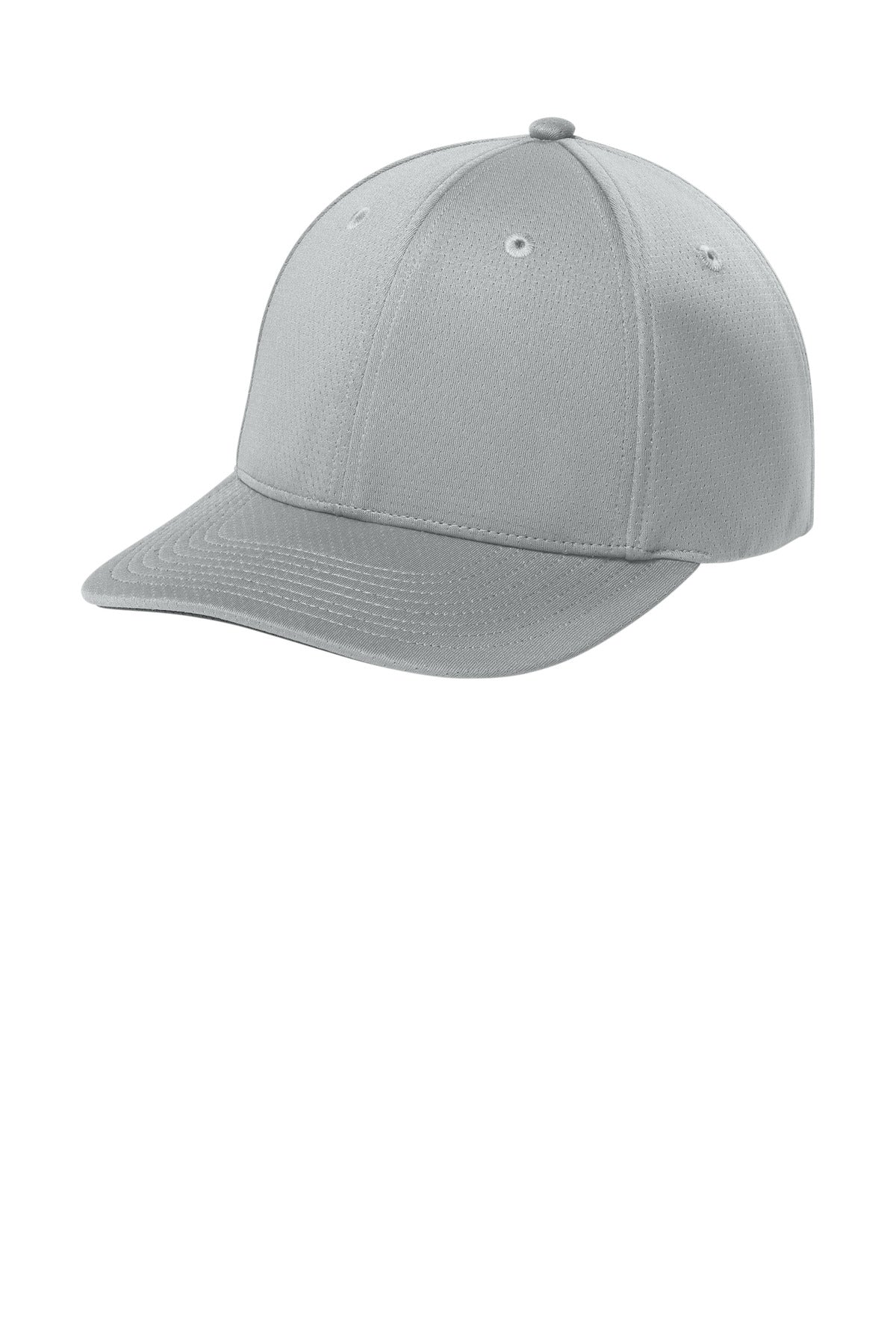Custom logo Sport-Tek® Impact Mesh Stretch-Tek Adjustable Cap STC71 in Silver