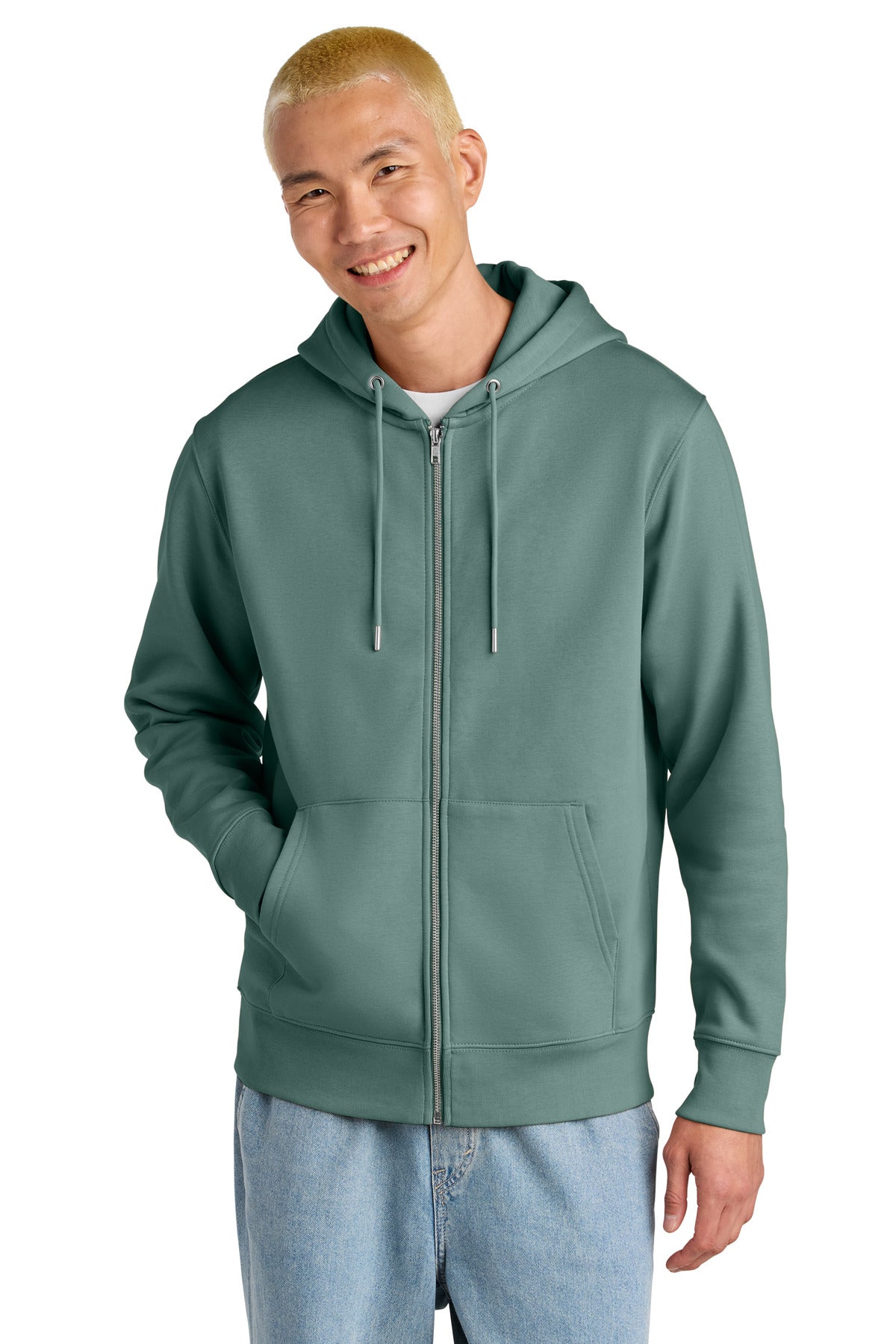 Custom logo Stanley/Stella® Unisex Cultivator 2.0 Full-Zip Hooded Sweatshirt SXU005 in Green Bay