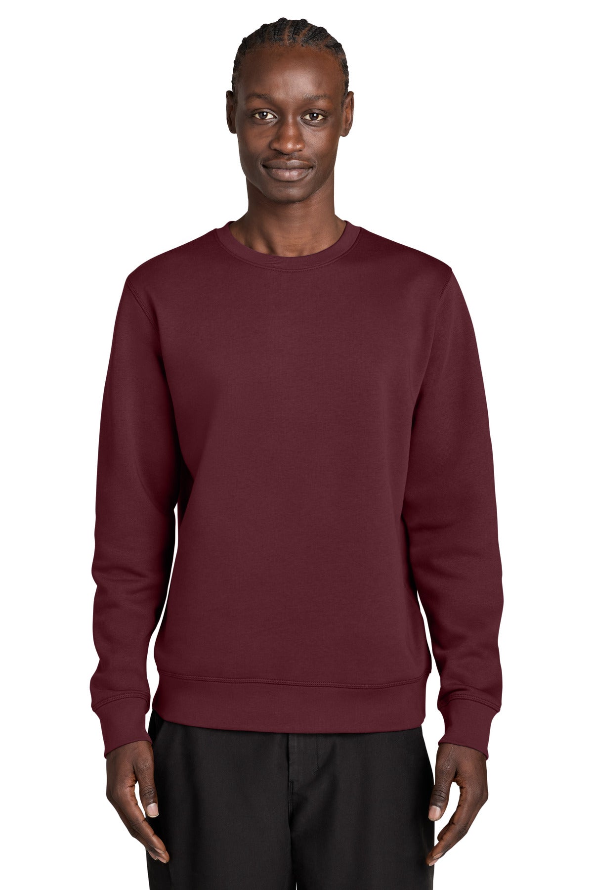 Custom logo Stanley/Stella® Unisex Roller Crewneck Sweatshirt SXU010 in Burgundy