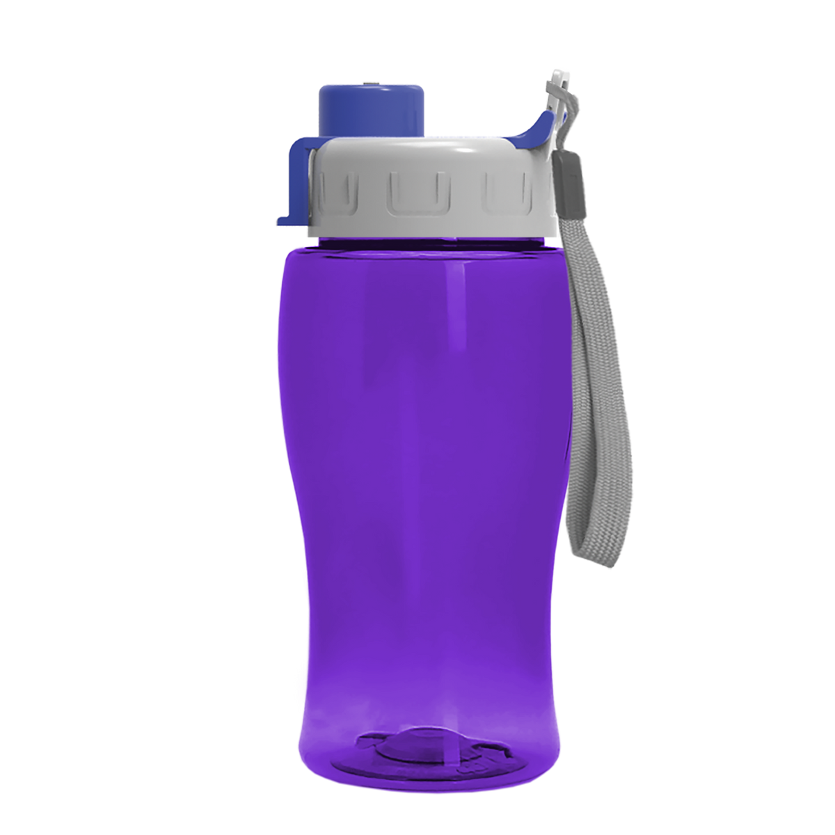 Custom logo Poly+ Jr. Bottle with Quick-Snap Lid - 18 oz.