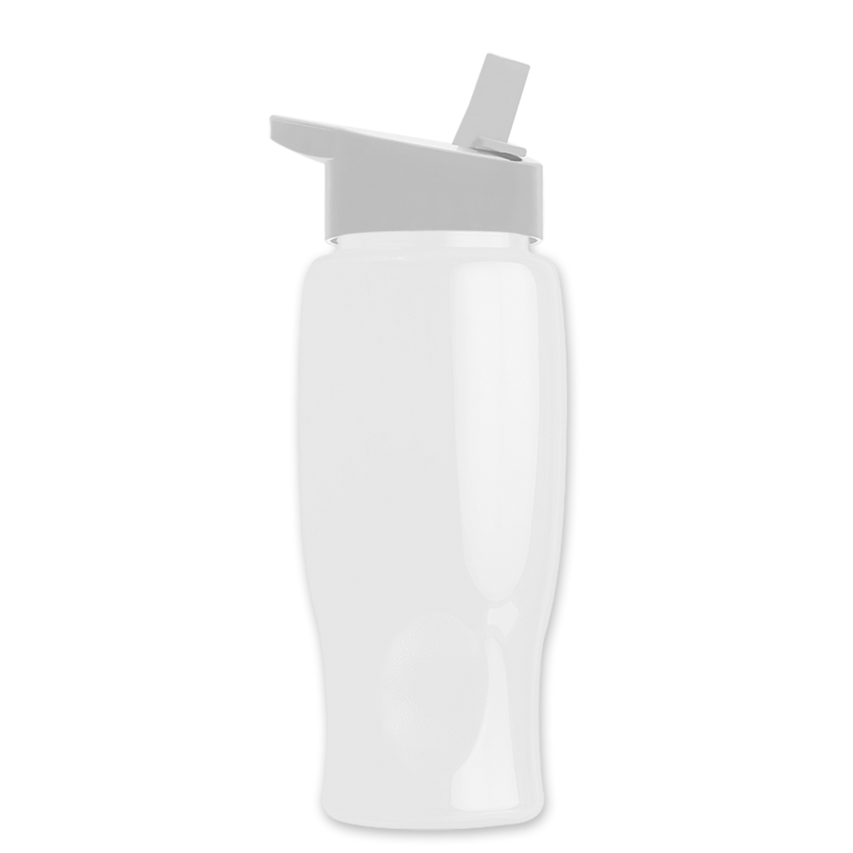 Custom logo Poly+ Bottle with Flip-Straw Lid - 27 oz.