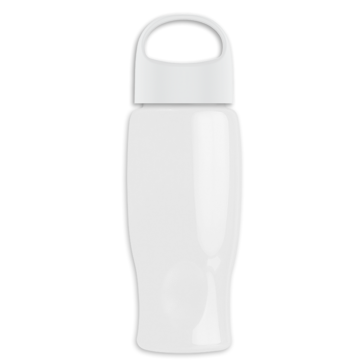 Custom logo Poly+ Bottle with Oval Crest Lid - 27 oz.