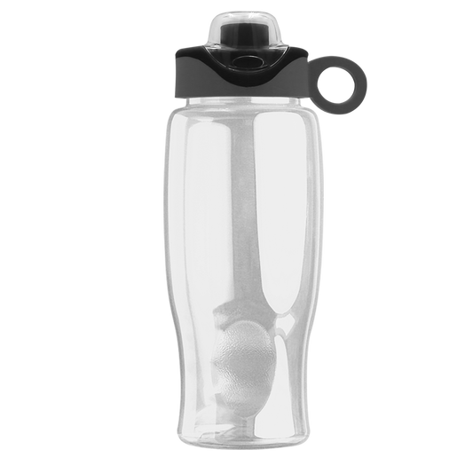Poly+ Bottle with Two-Tone Drink-Thru Lid with Silicone Loop - 27 oz.