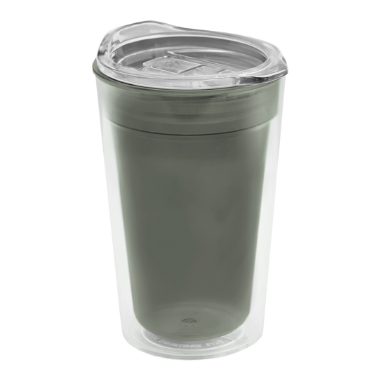 Transparent Tumbler with Slider Lid - 14 oz.
