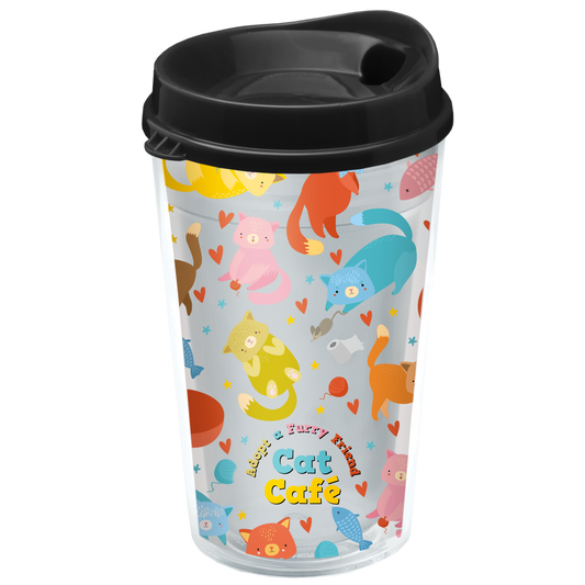 Transparent Tumbler with Sip Lid and Full-Color Insert - 16 oz.