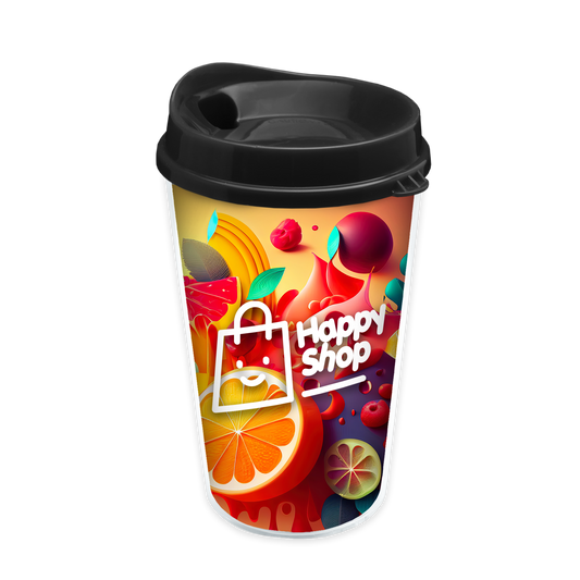 Transparent Tumbler with Sip Lid and Full-Color Paper Insert - 16 oz.
