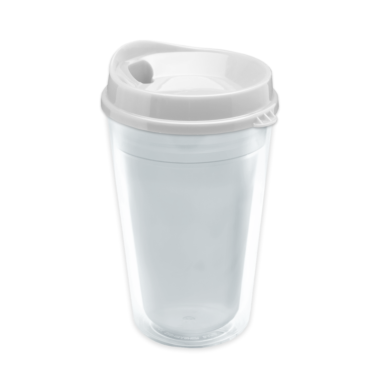 Custom logo Transparent Tumbler with Sip Lid and Full-Color Paper Insert - 16 oz.