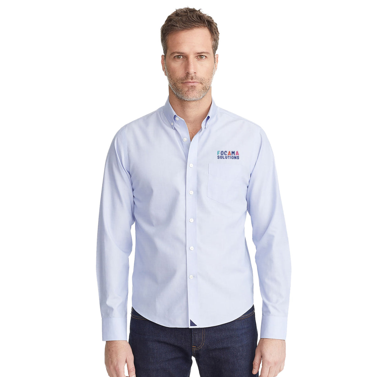 Custom logo UNTUCKit Hillside Select WF Long Slv Shirt-Men's