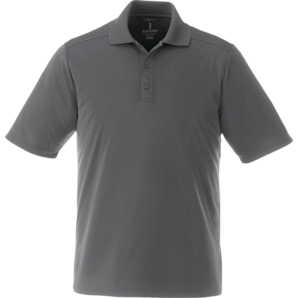 Custom logo Men's DADE Short Sleeve Polo - Steel Grey