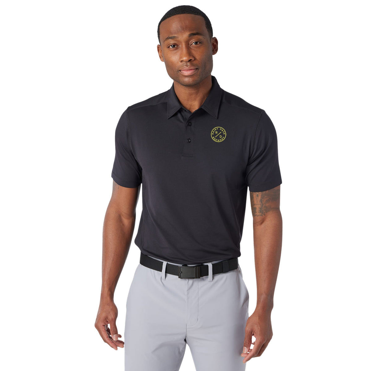 Custom logo Greatness Wins Athletic Tech Polo - Men's