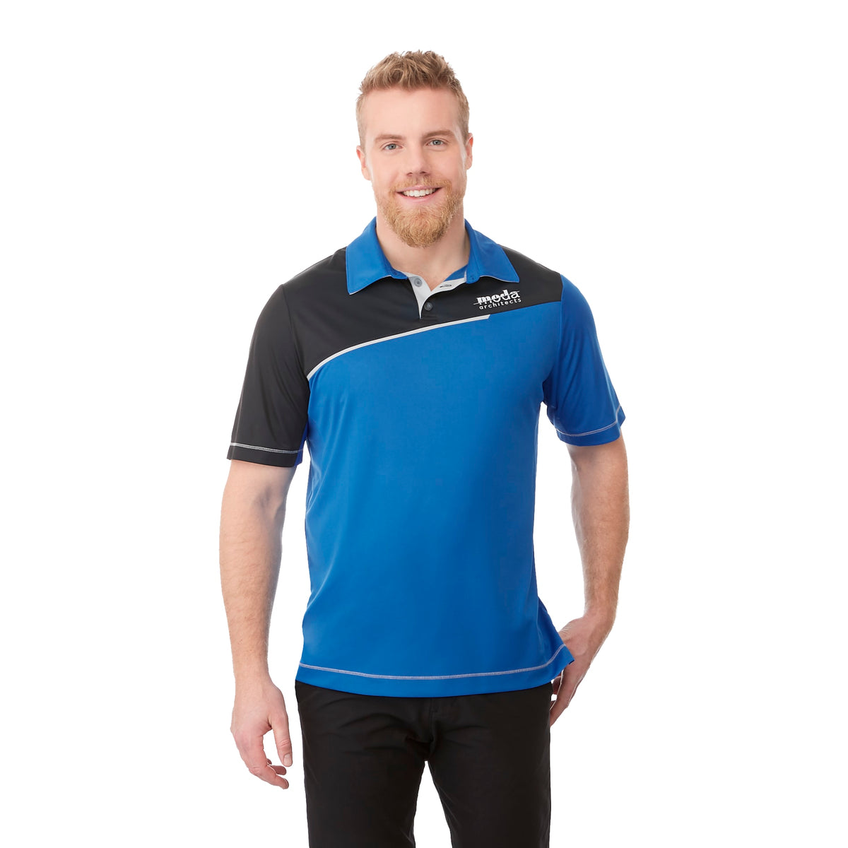 Custom logo Men's PRATER Short Sleeve Polo