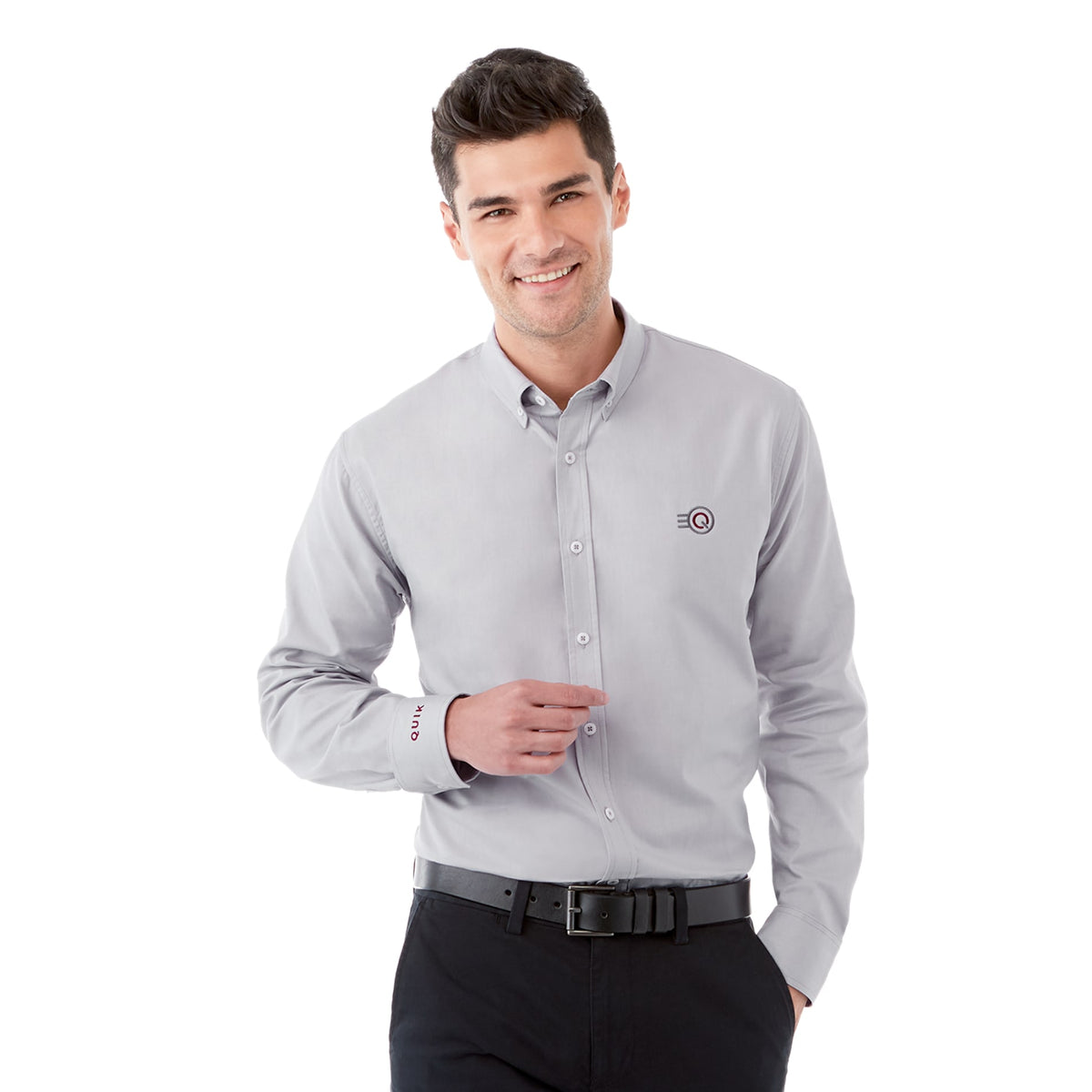 Custom logo Men's IRVINE Oxford LS Shirt