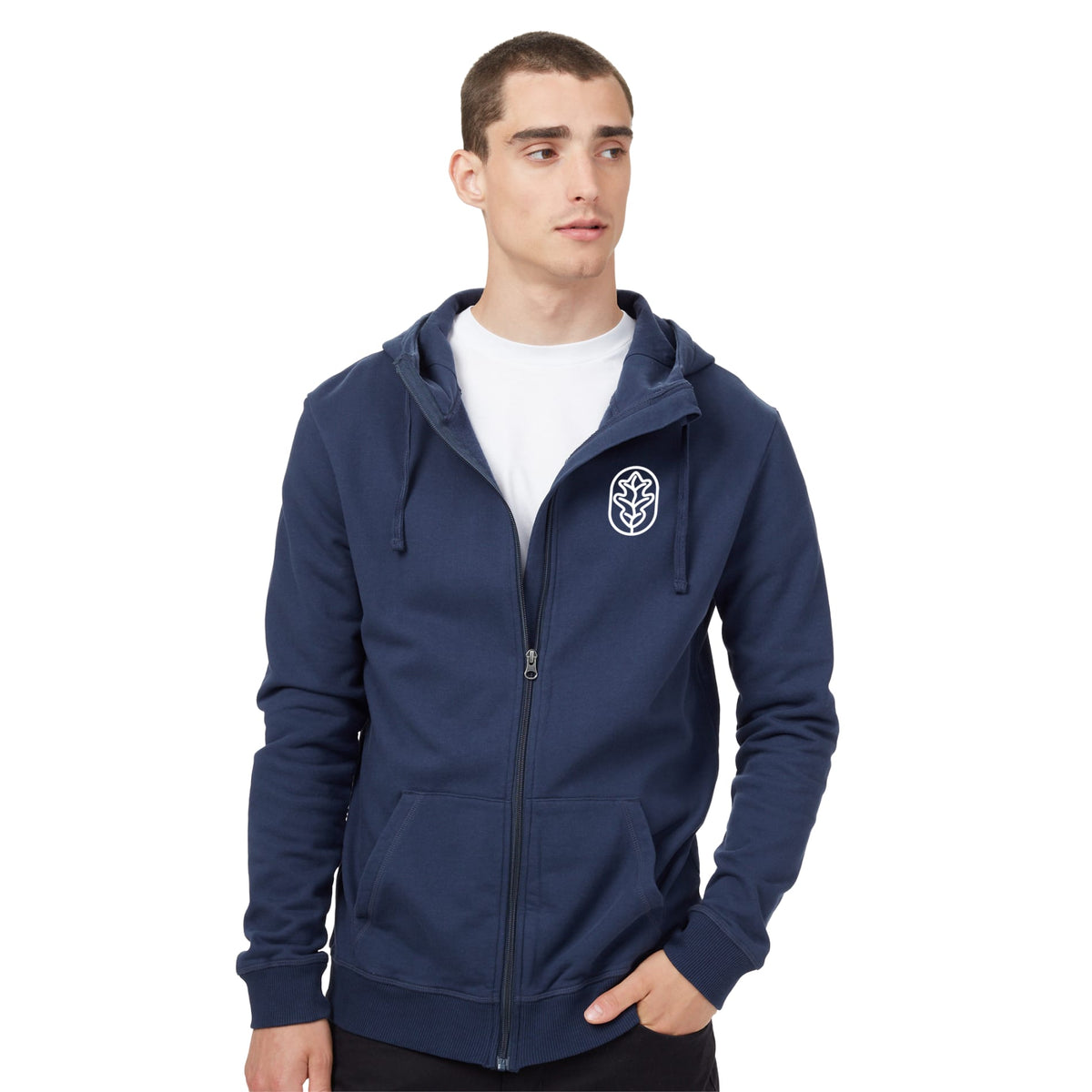 Custom logo tentree Organic Cotton Zip Hoodie - Men's