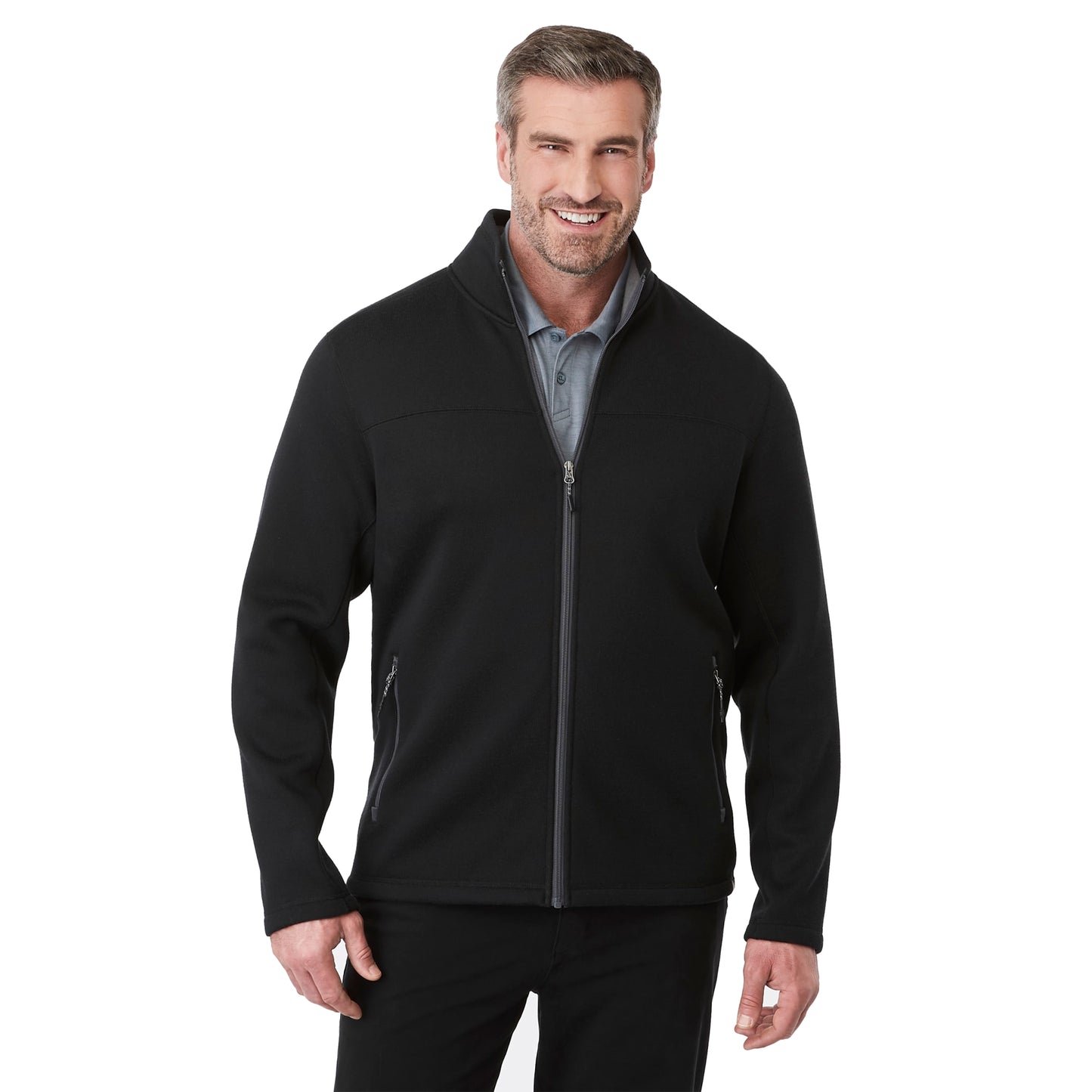 Custom logo DARNELL Eco Knit Full Zip - Men's