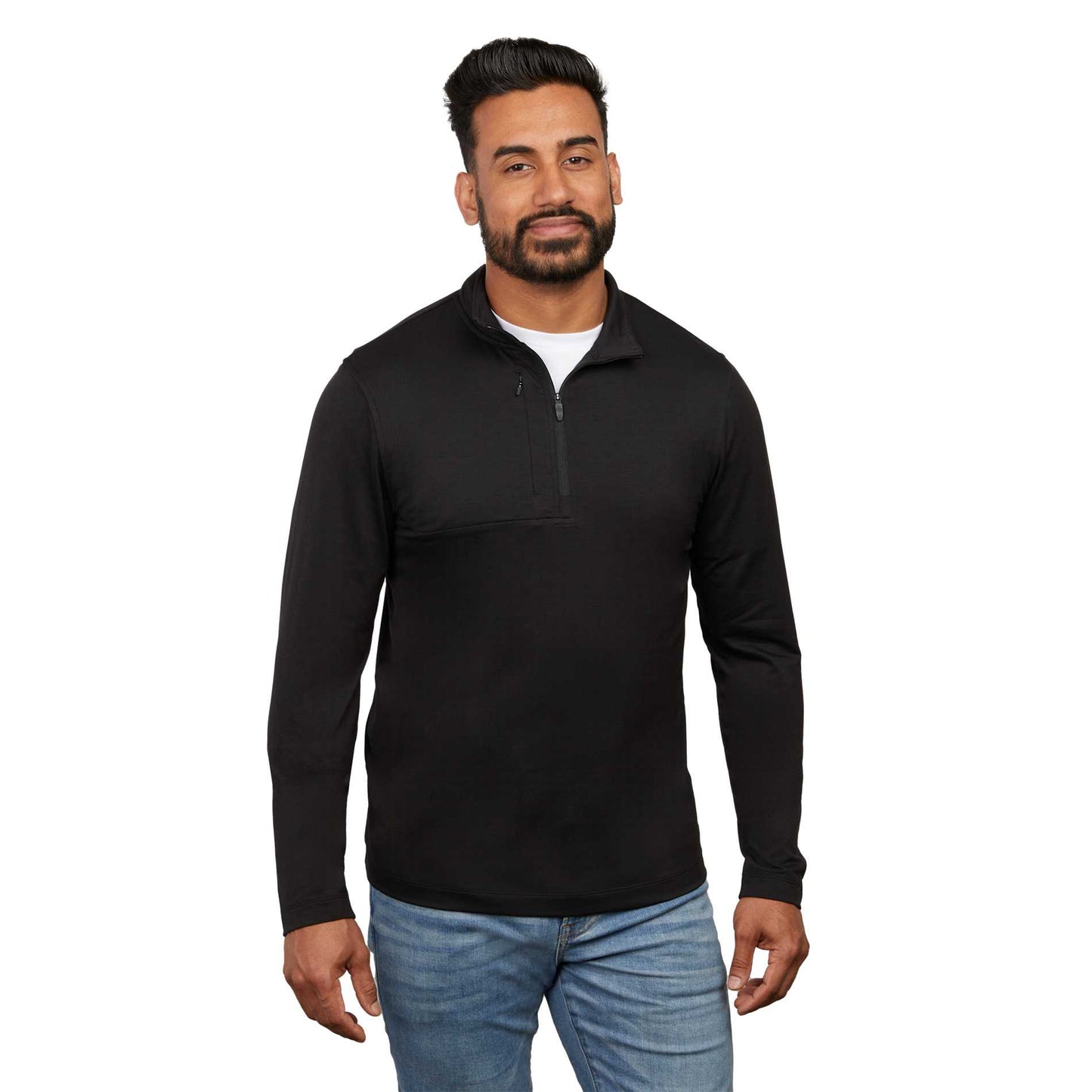 Custom logo IZU EVERYTHING PERFORMANCE Eco 1/4 Zip - Men's