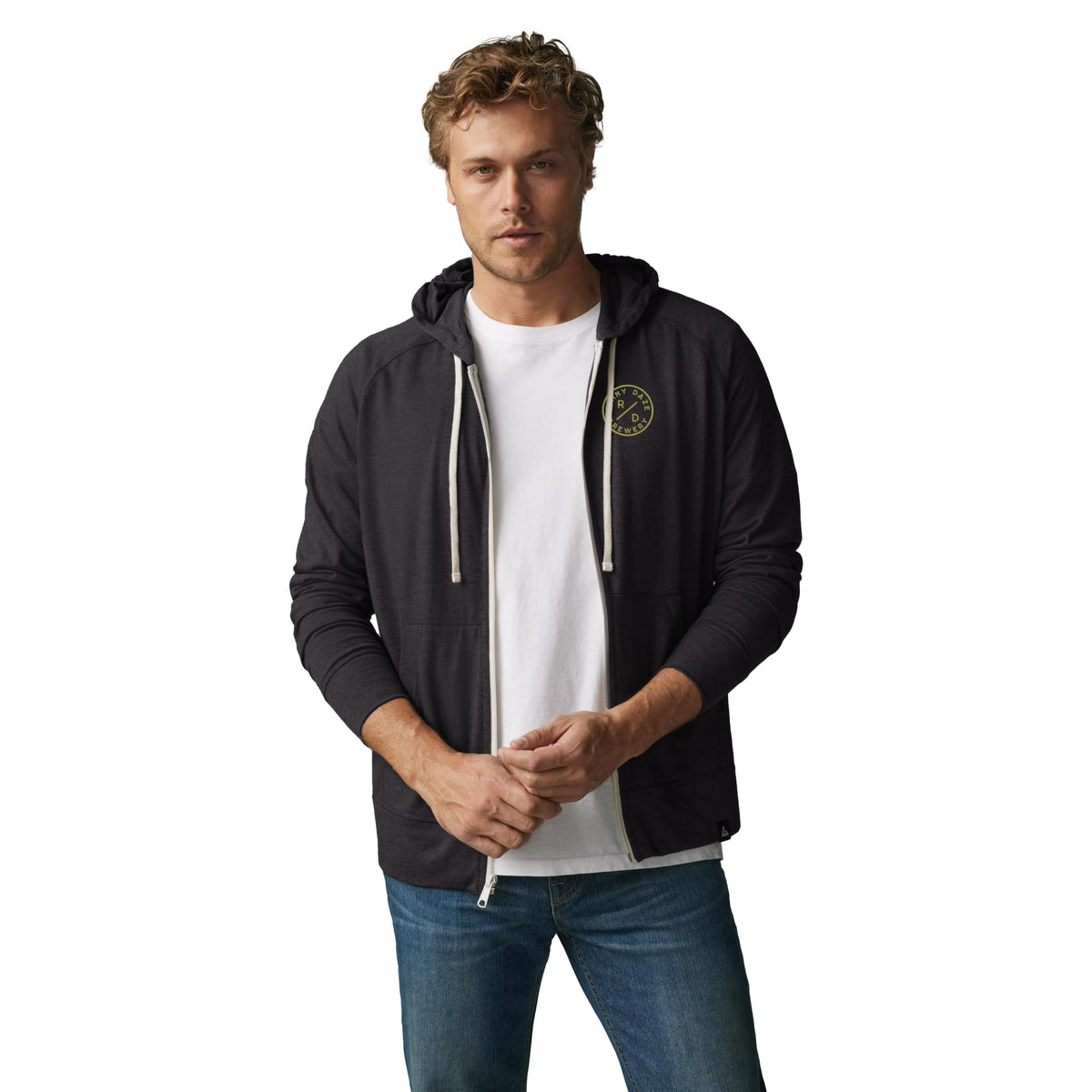 Custom logo American Giant Lightweight Full Zip - Men's