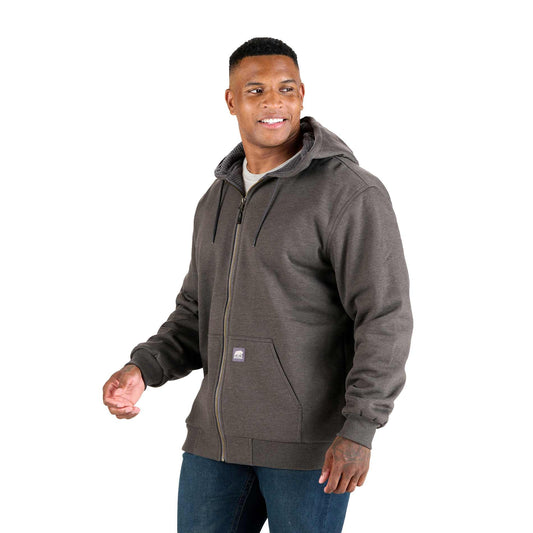 Custom logo Berne Heritage Grid Fleece-Lined Zip Sweatshirt - Men's