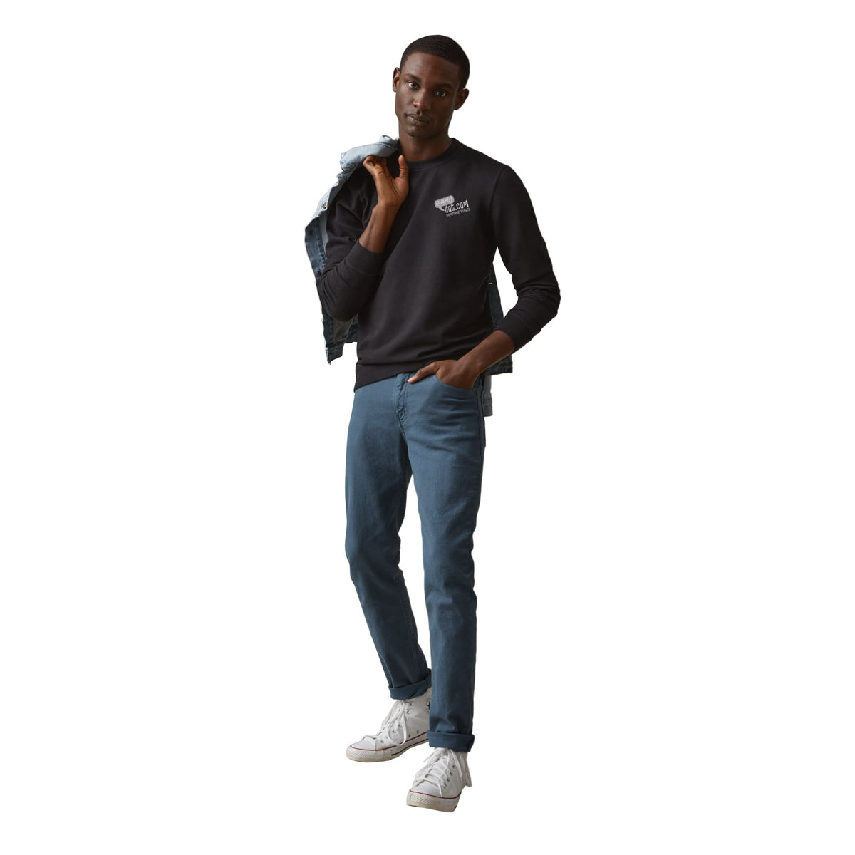 Custom logo American Giant Everyday Crew Sweatshirt - Men's