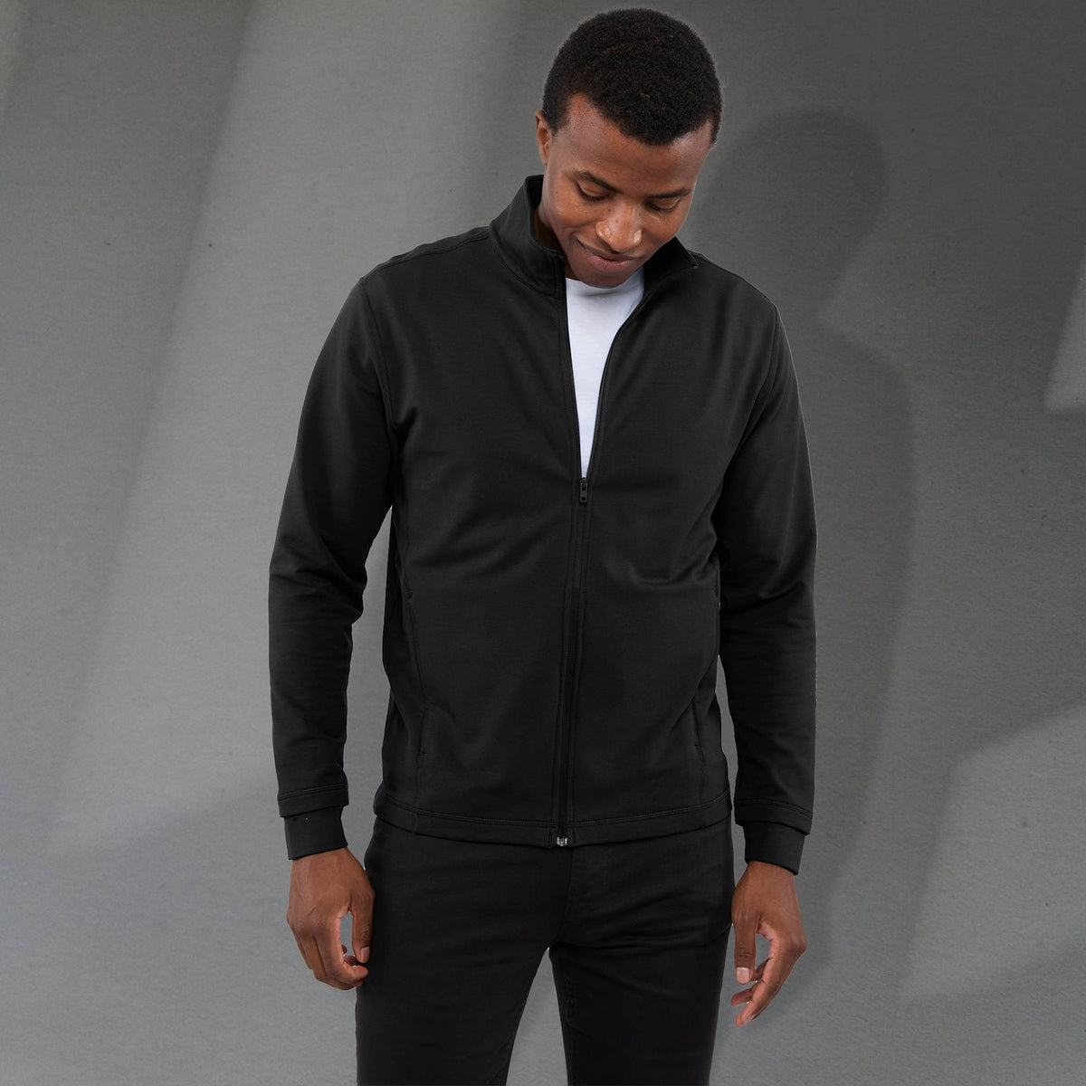 Custom logo LYON Eco Stretch Knit Full Zip - Men's