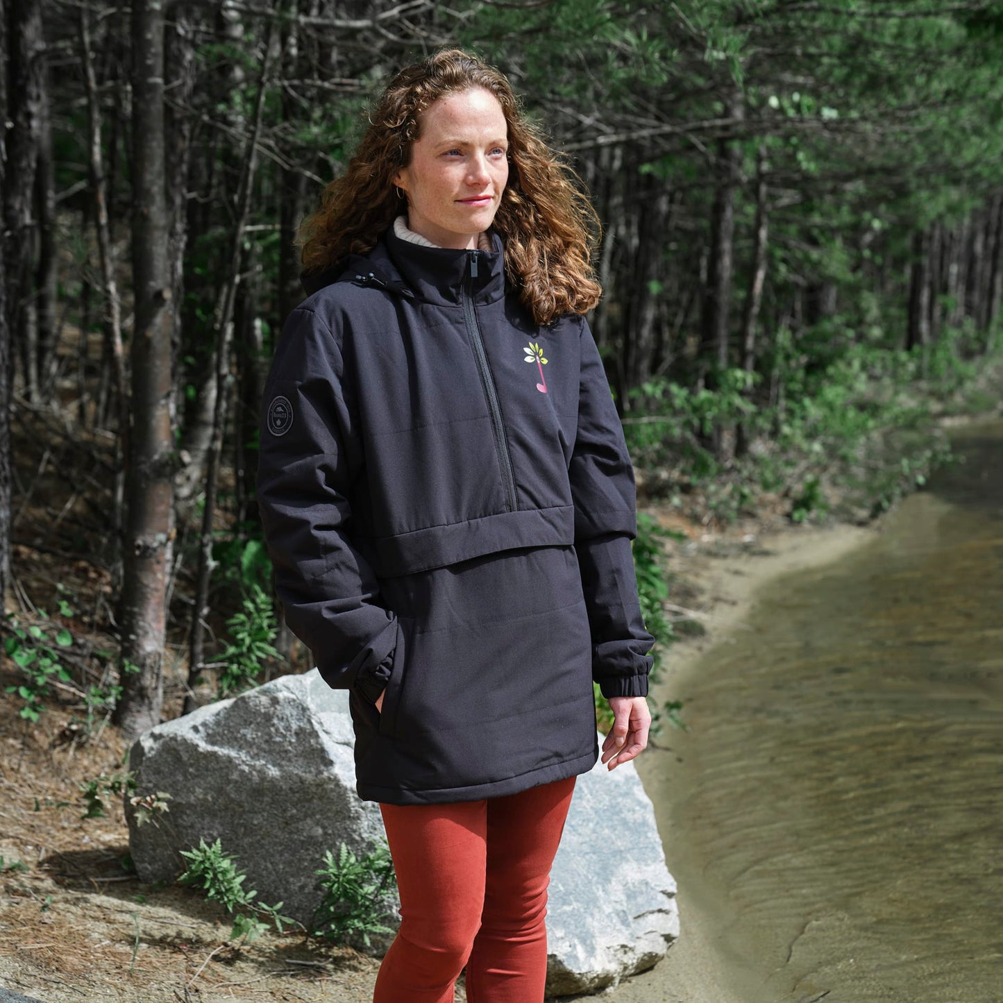 Custom logo Roots73 ALBANY Eco Insulated Half Zip - Unisex