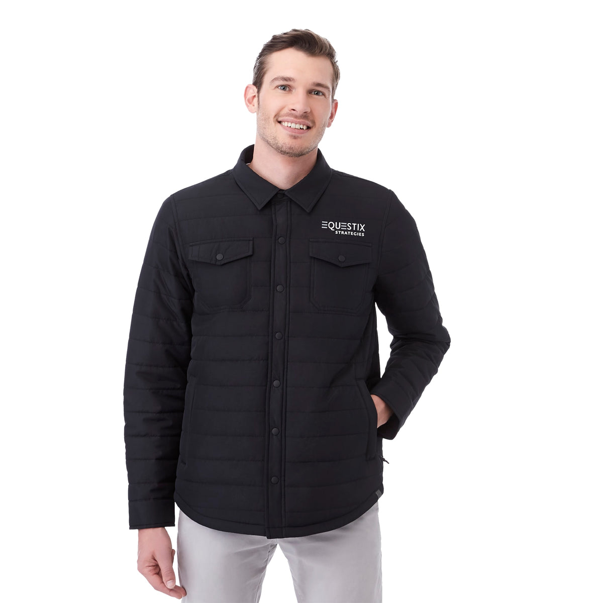 Custom logo Men's PORTER Eco Insulated Shacket