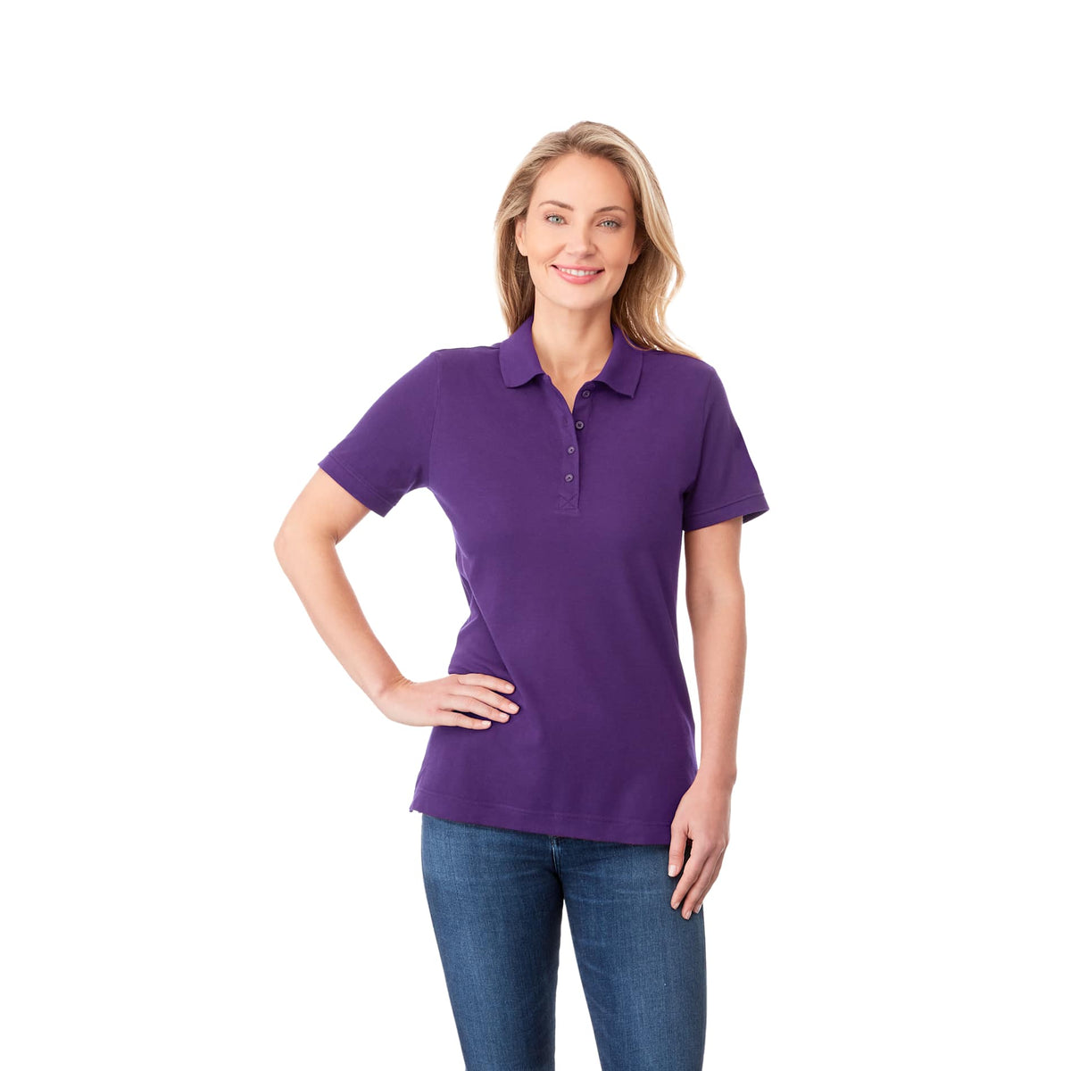 Custom logo Womens CRANDALL Short Sleeve Polo
