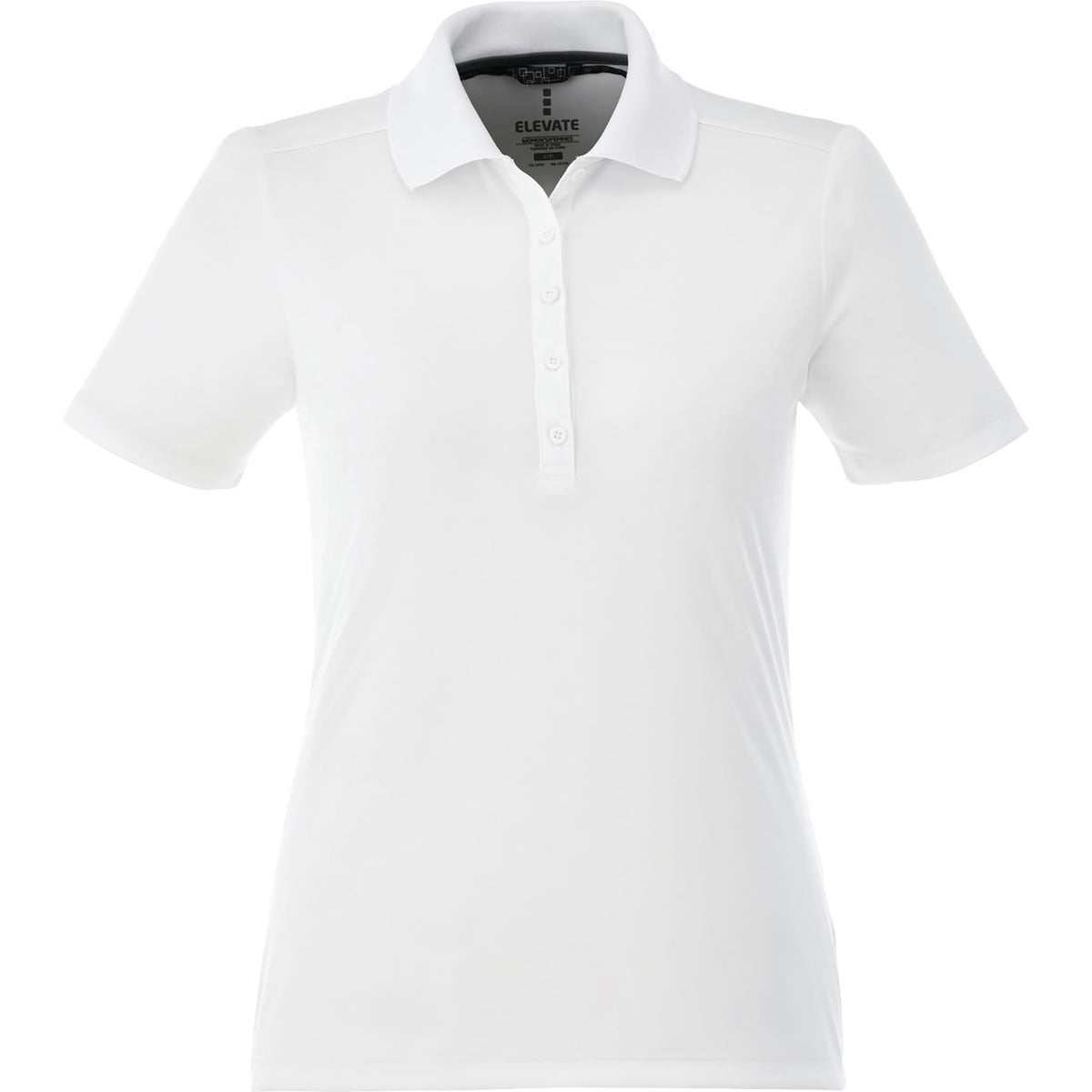 Custom logo Women's DADE Short Sleeve Polo - White