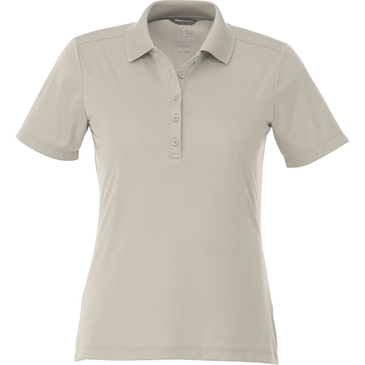 Custom logo Women's DADE Short Sleeve Polo - Sandstone