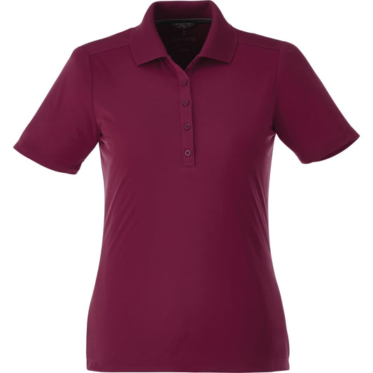Custom logo Women's DADE Short Sleeve Polo - Maroon