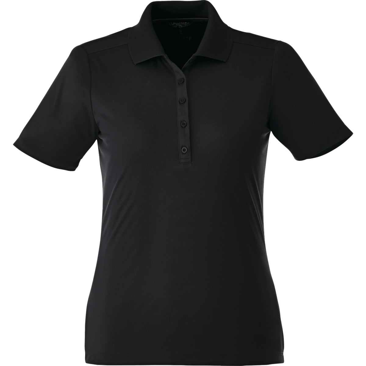 Custom logo Women's DADE Short Sleeve Polo - Black