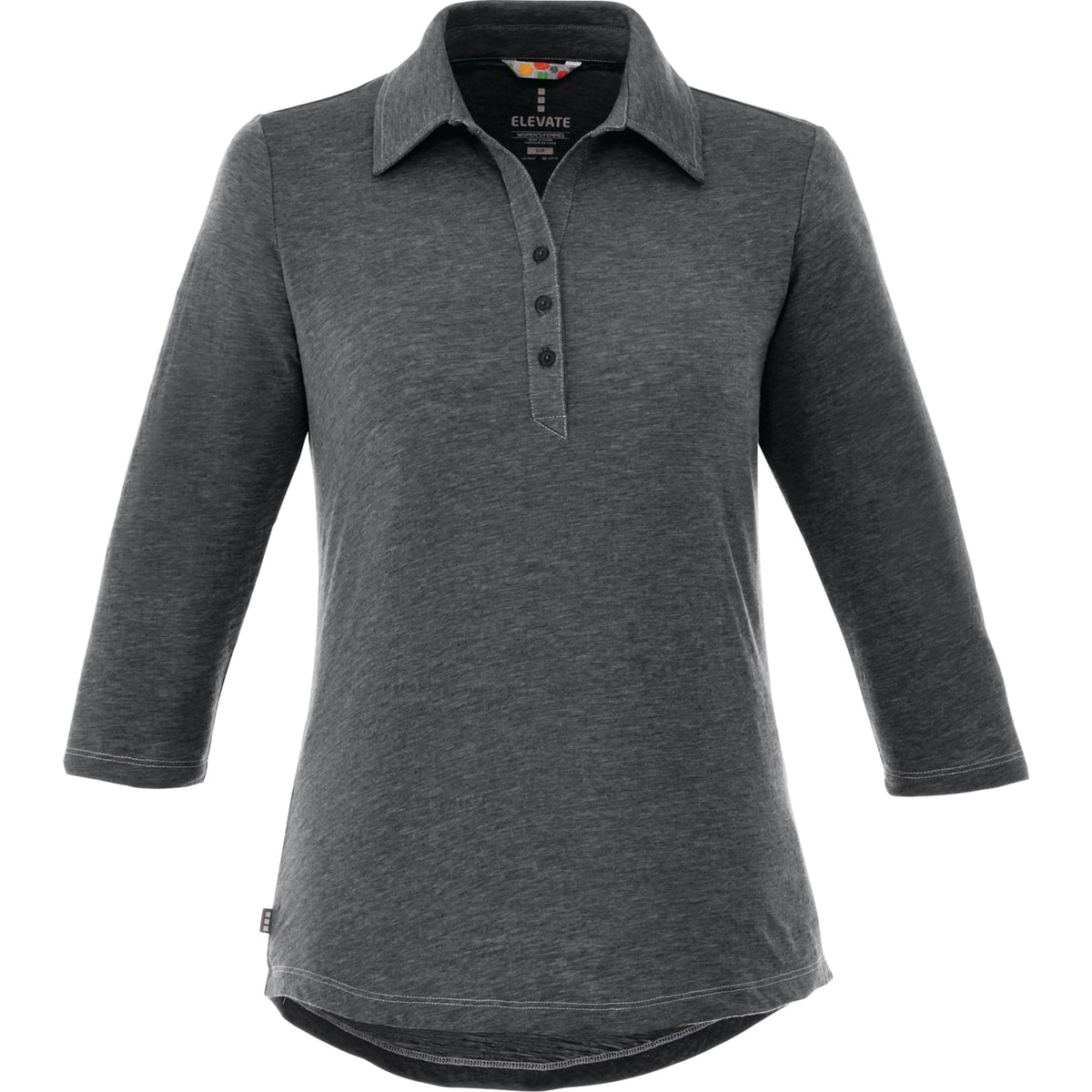 Custom logo Women's TIPTON Three Qtr Slv Polo