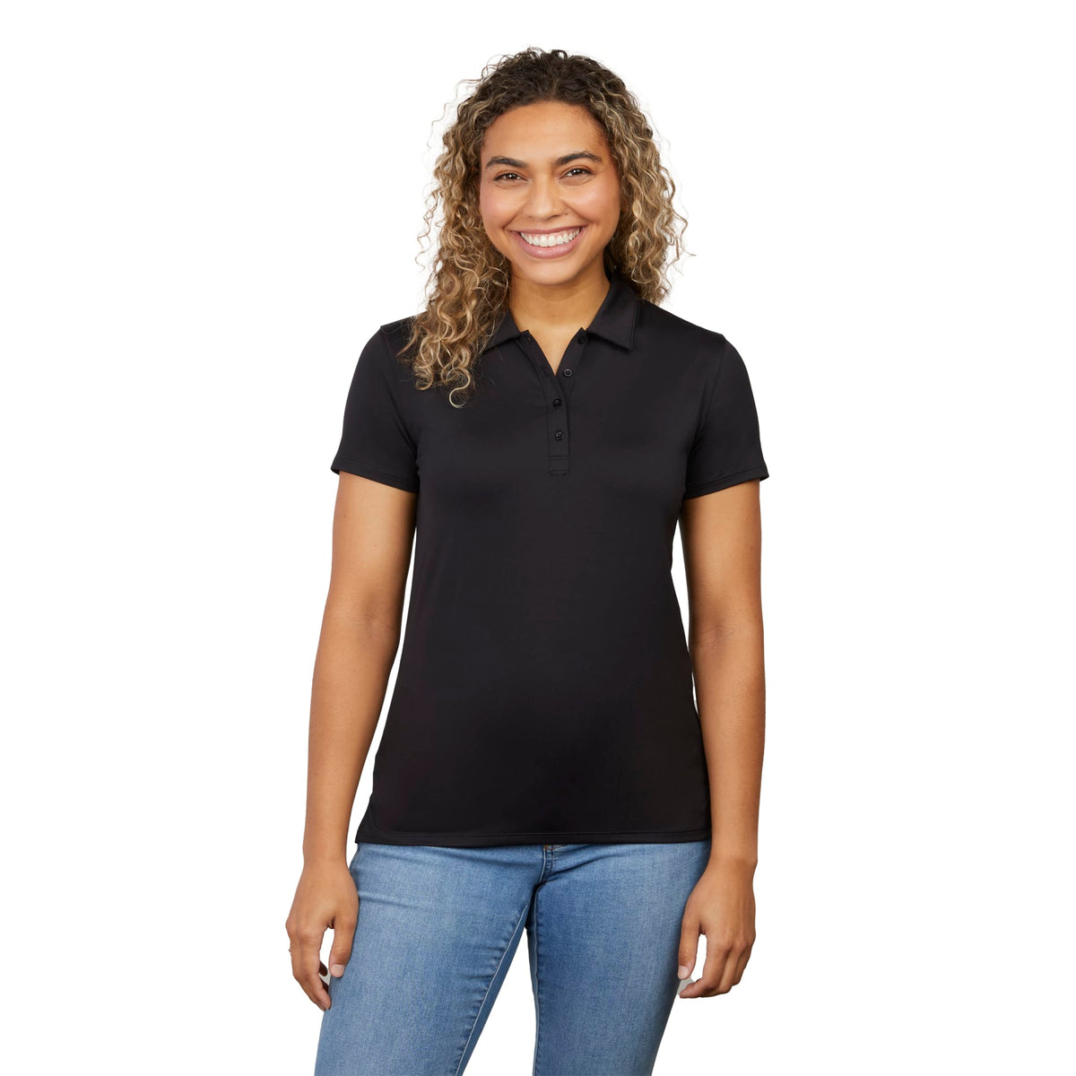 Custom logo Greatness Wins Athletic Tech Polo - Women's