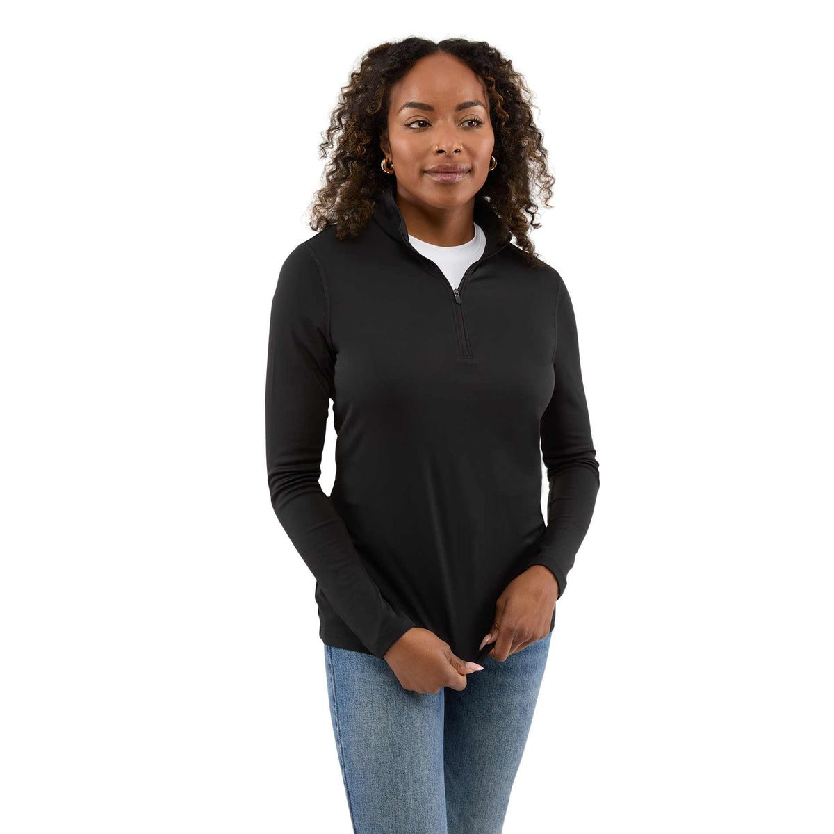 Custom logo DARA Knit Quarter Zip - Women's