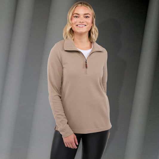 Custom logo HUDSON Eco Knit Half Zip - Women's