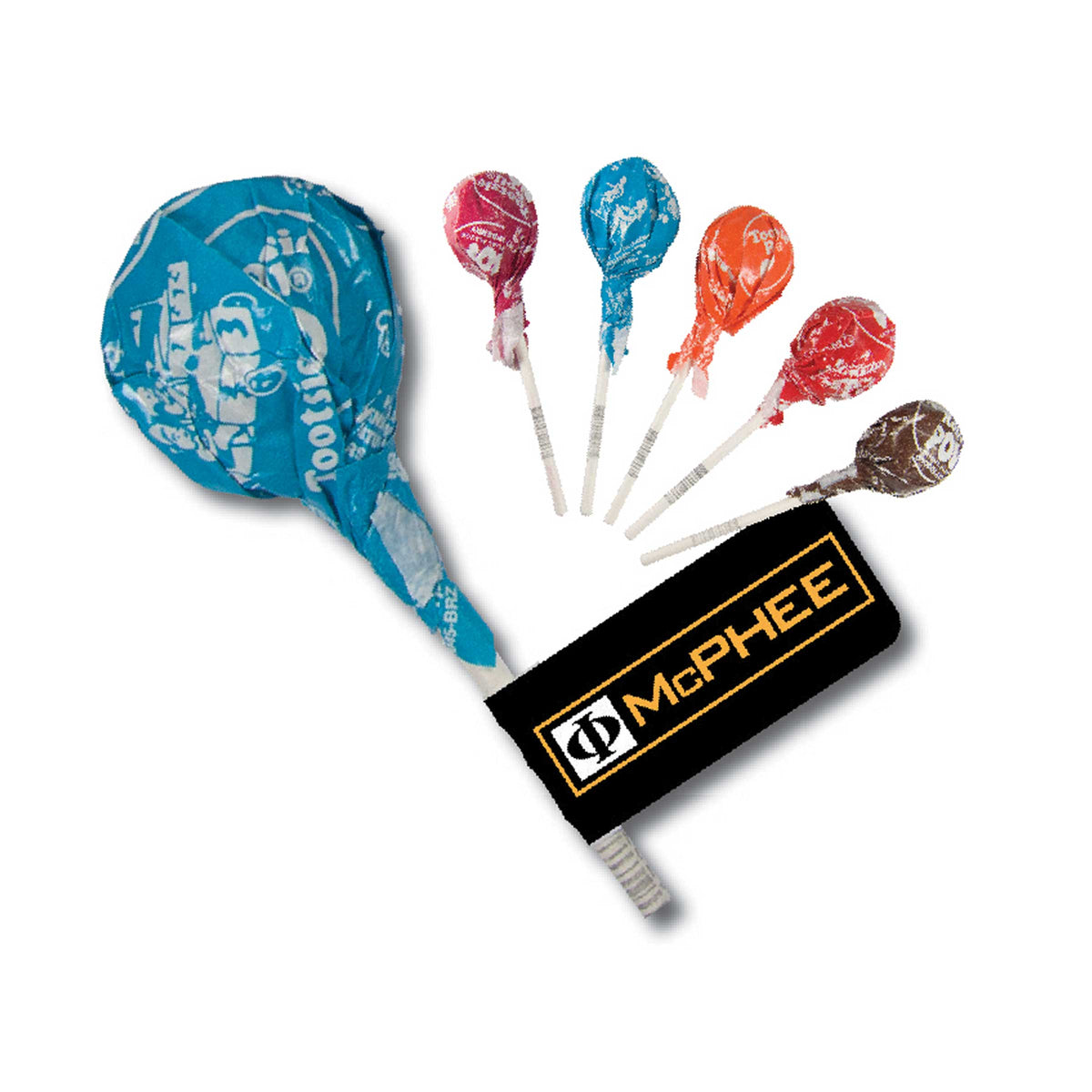 Custom logo Tootsie Pop w/ Flag