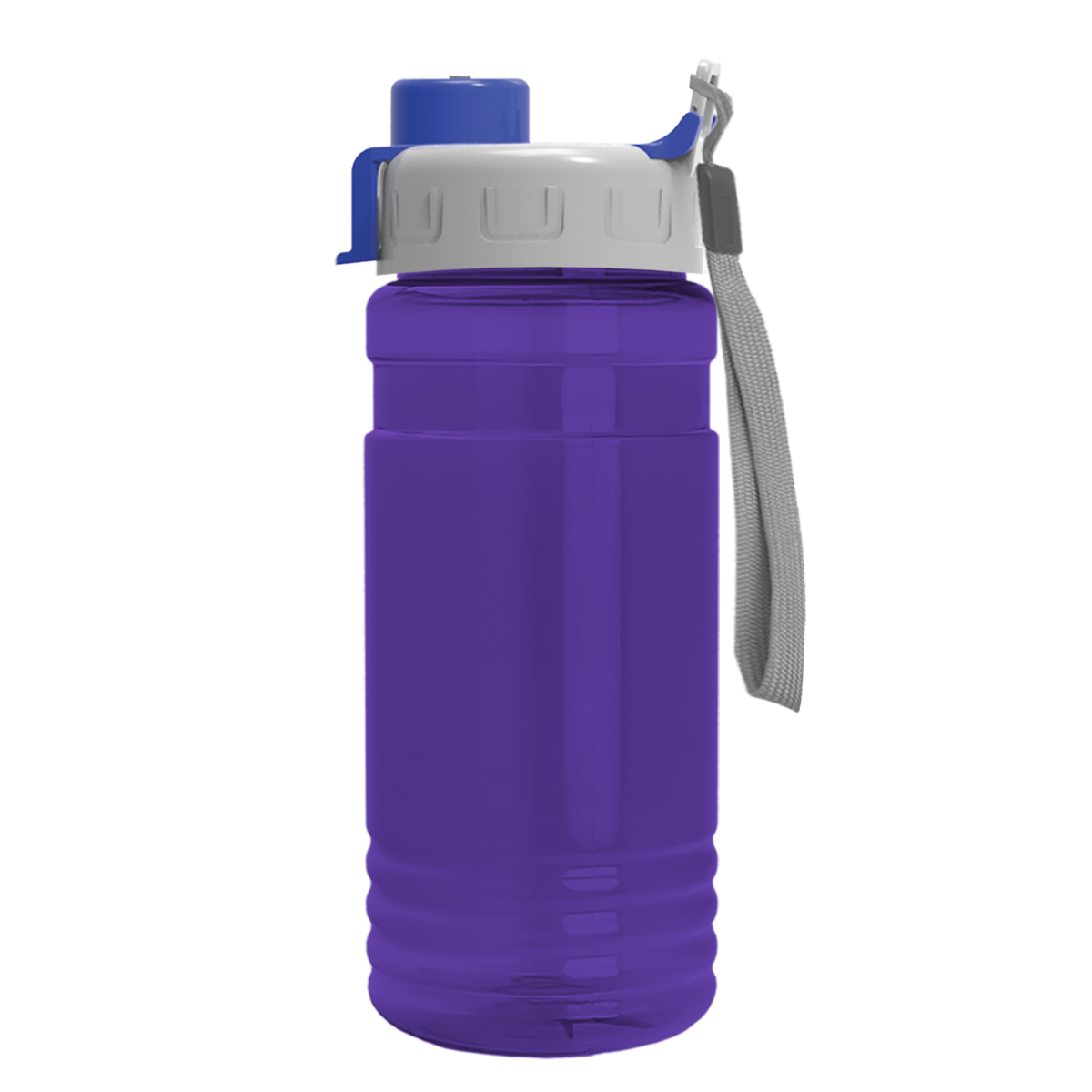 Custom logo Groove Tritan® Bottle with Quick-Snap Lid - 20 oz.