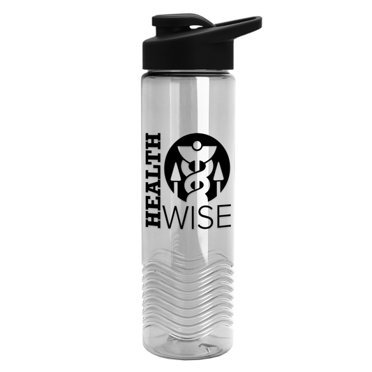 Wave Tritan® Bottle with Drink-Thru Lid - 24 oz.