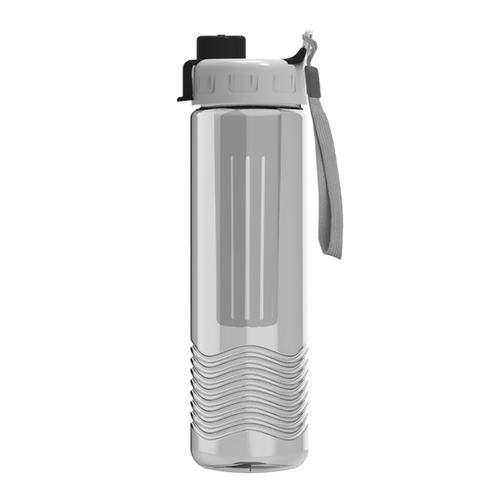 Wave Tritan® Bottle with Quick-Snap Lid and Infuser - 24 oz.
