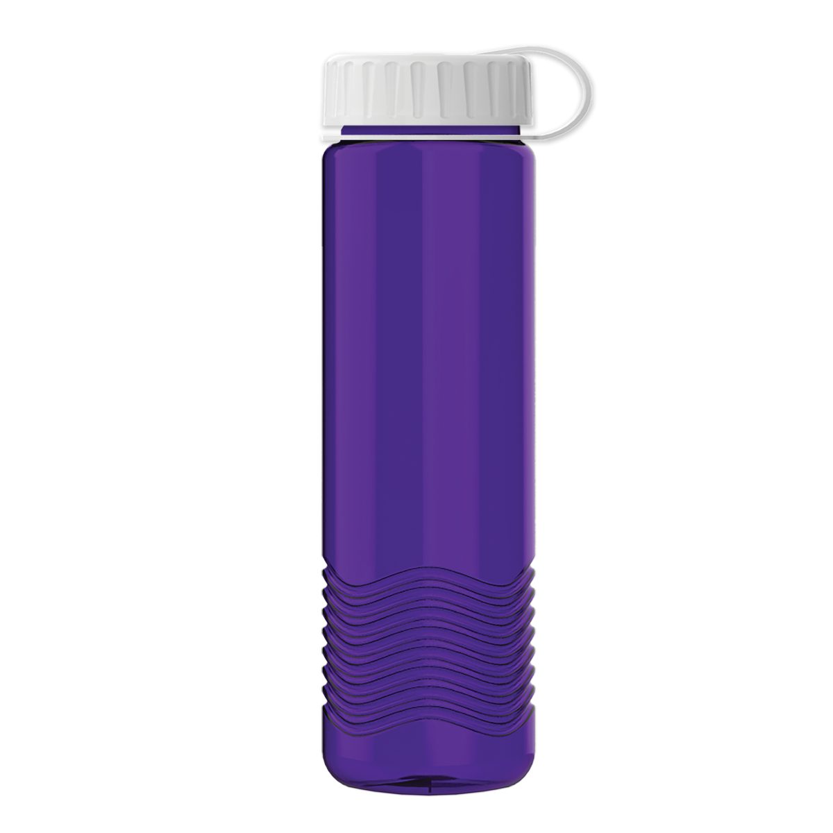 Custom logo Wave Tritan® Bottle with Tethered Lid - 24 oz.