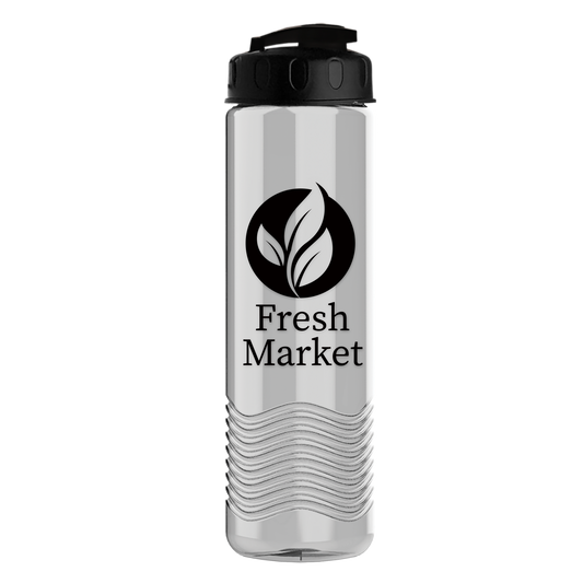 Wave Tritan® Bottle with Flip-Top Lid - 24 oz.