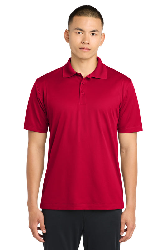 Custom logo Sport-Tek® Tall Micropique Sport-Wick® Polo. TST650 in Deep Red