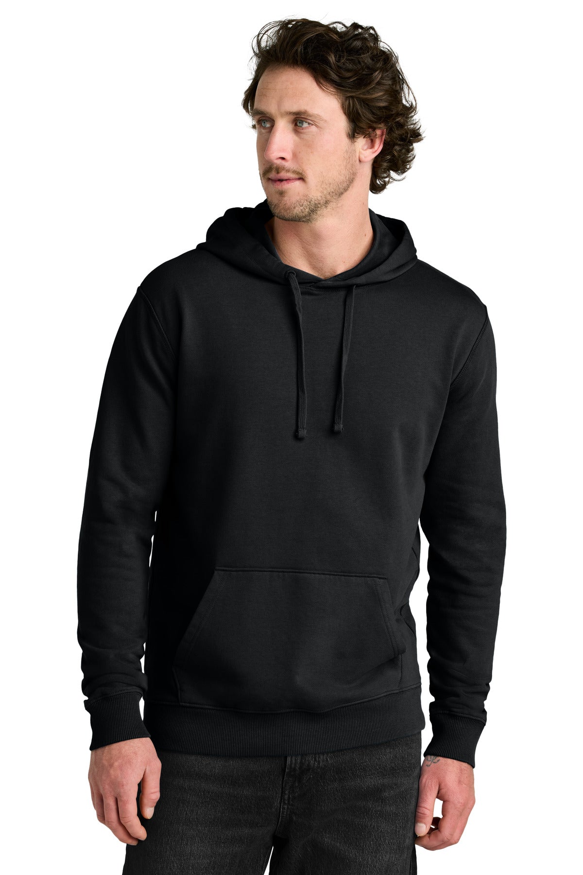 Custom logo LIMITED EDITION tentree® Organic Cotton Fleece Classic Hoodie TTCM3914 in Meteorite Black