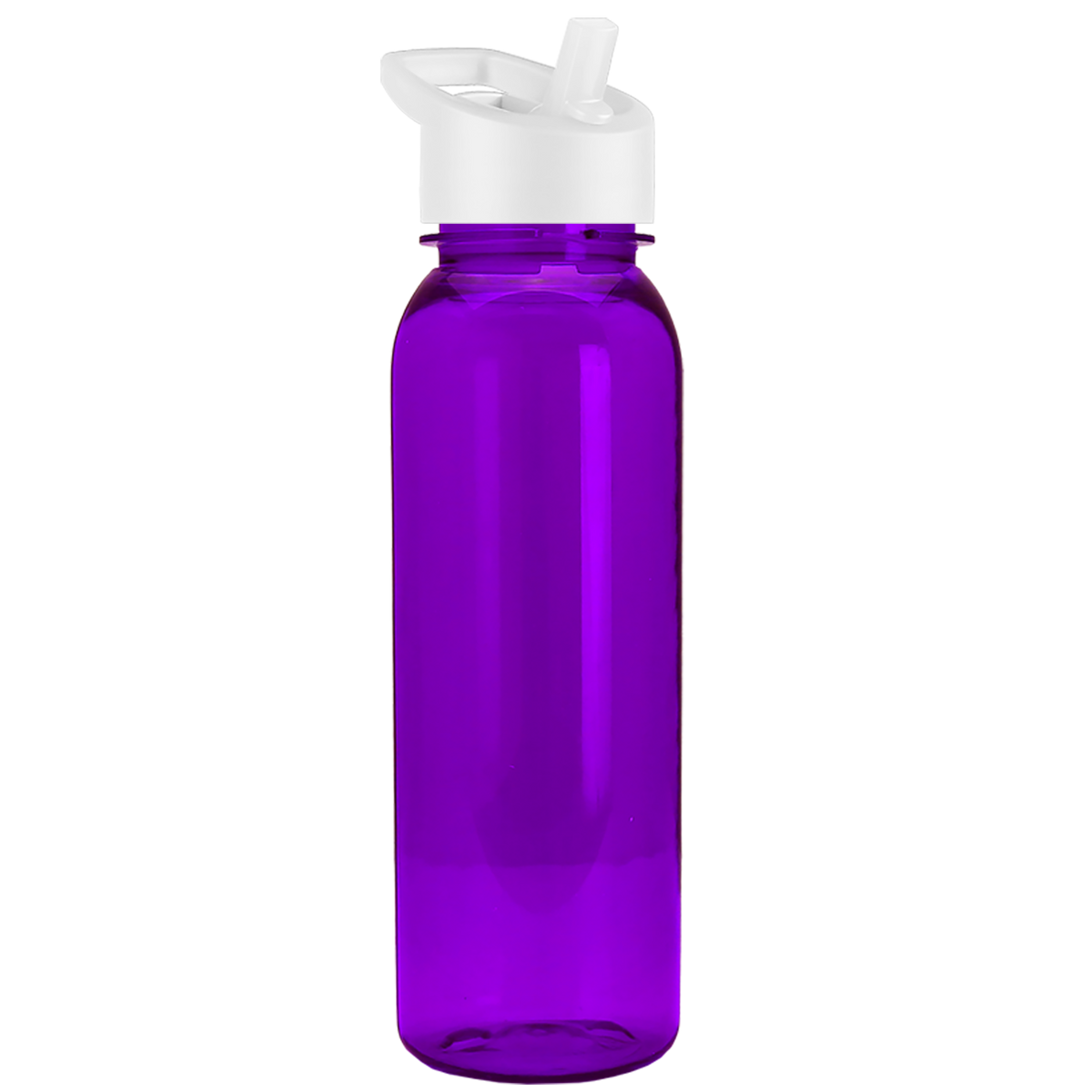 Custom logo Flat-Sided Tritan® Bottle with Flip-Straw Lid - 24 oz.