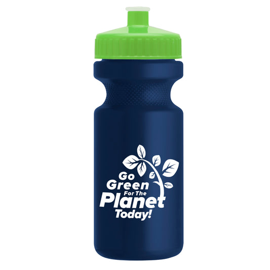 Recycled Bike Bottle with Push-Pull Lid - 22 oz.